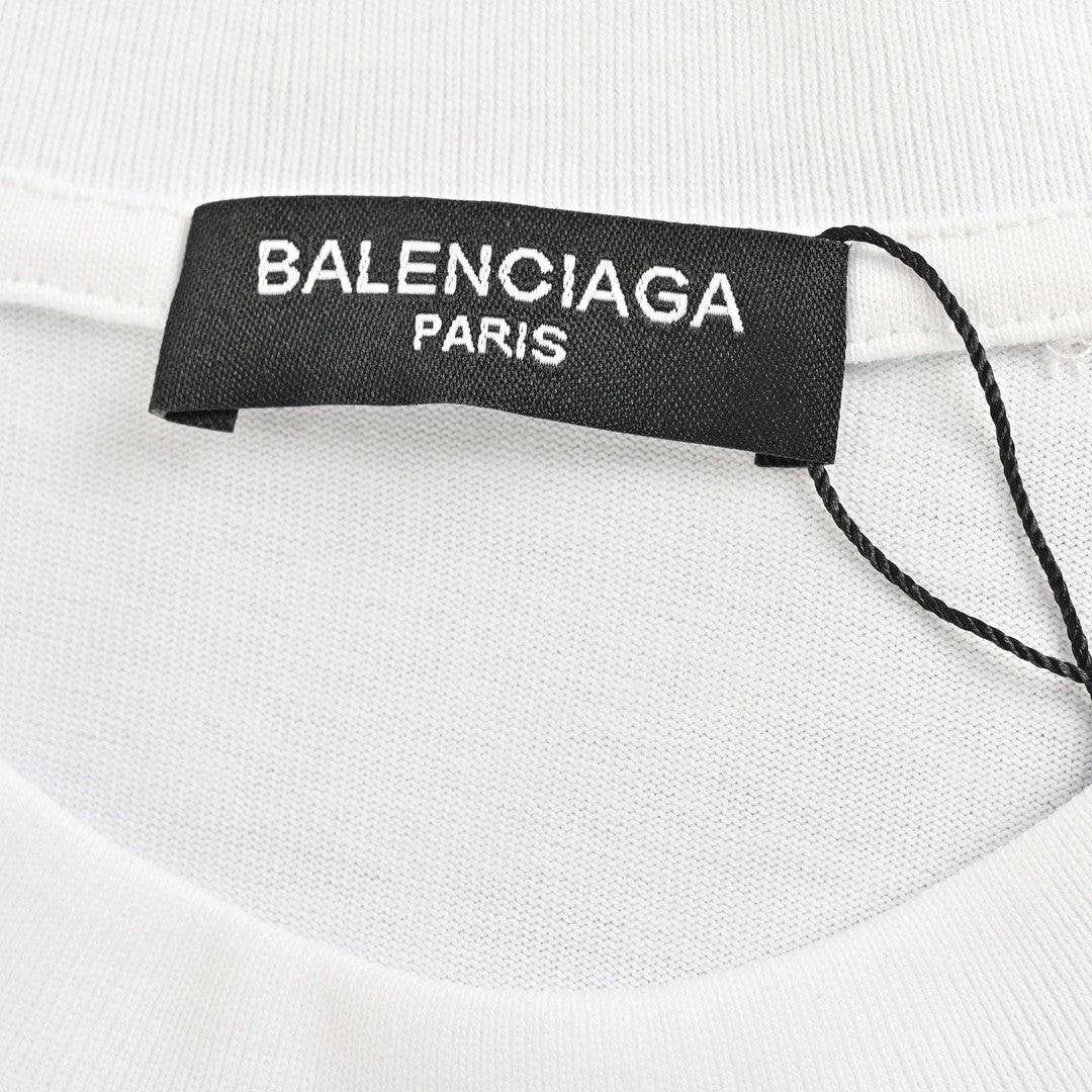 Balenciaga T-Shirt - Distressed Logo - Phantom Kicks