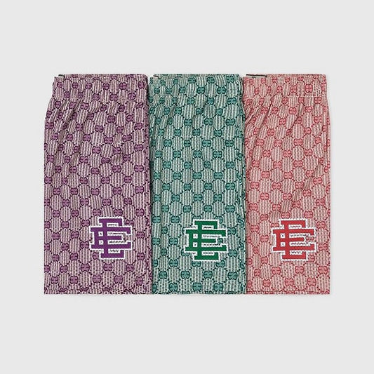 EE Shorts X Gucci Monogram Basic Print Shorts - Phantom Kicks