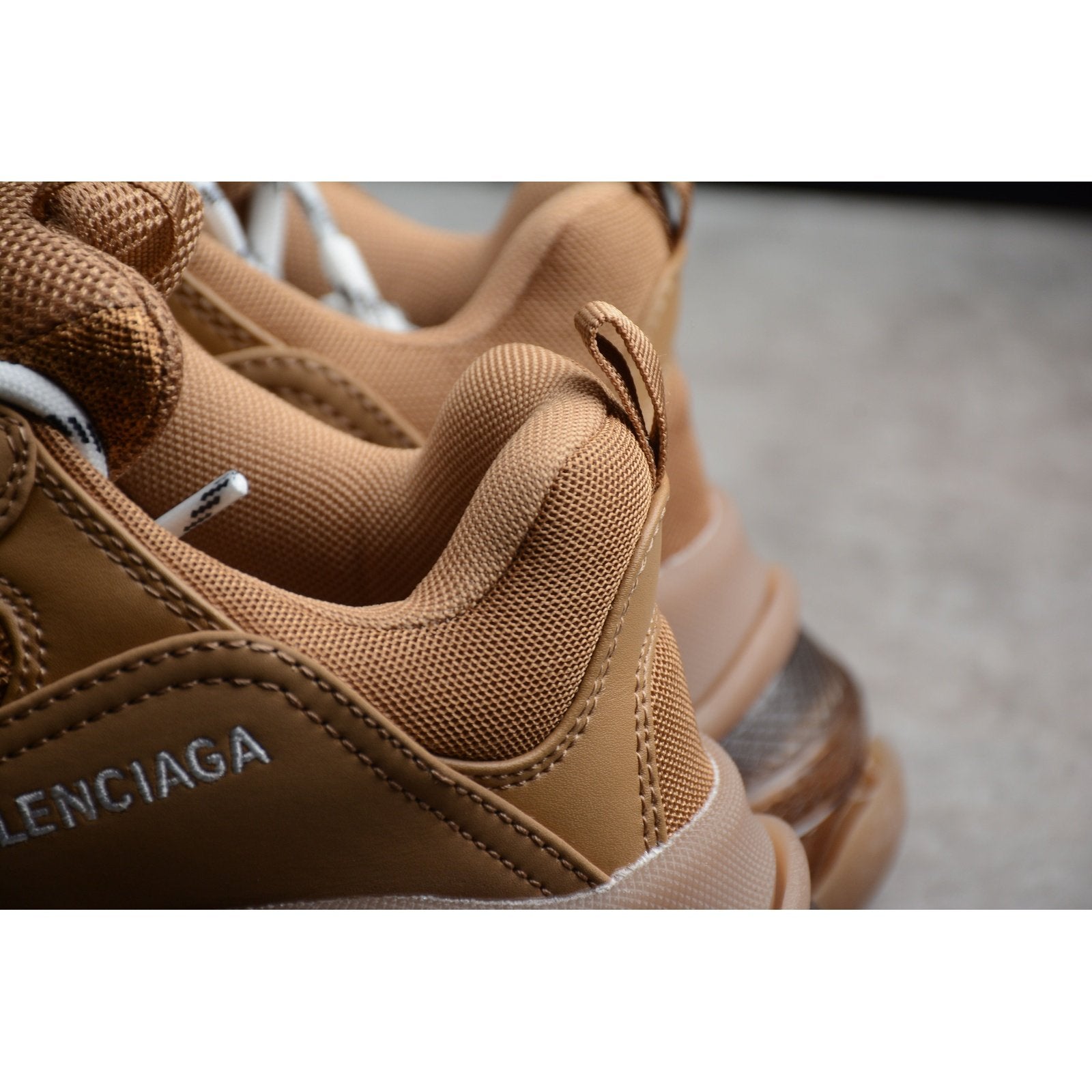 BALENCIAGA TRIPLE S CLEAR SOLE x BROWN - Phantom Kicks