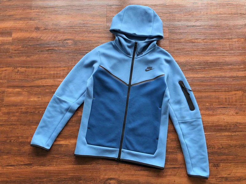 NIKE TECH FLEECE HOODIE x DUTCH BLUE/COURT BLUE - Phantom Kicks