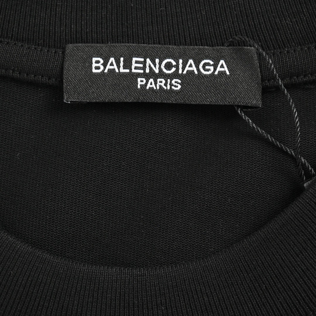Balenciaga T-Shirt - Distressed Logo - Phantom Kicks