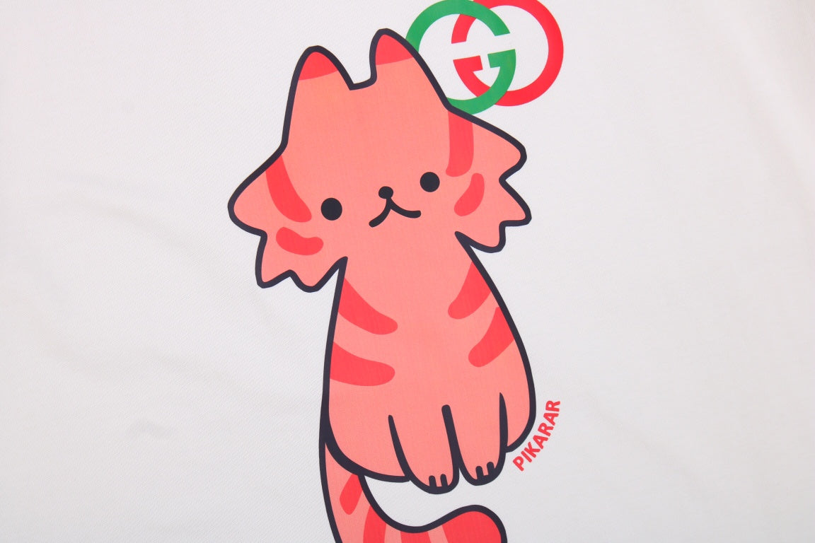 Gucci Cat Graphic T-Shirt (Cream) - Phantom Kicks