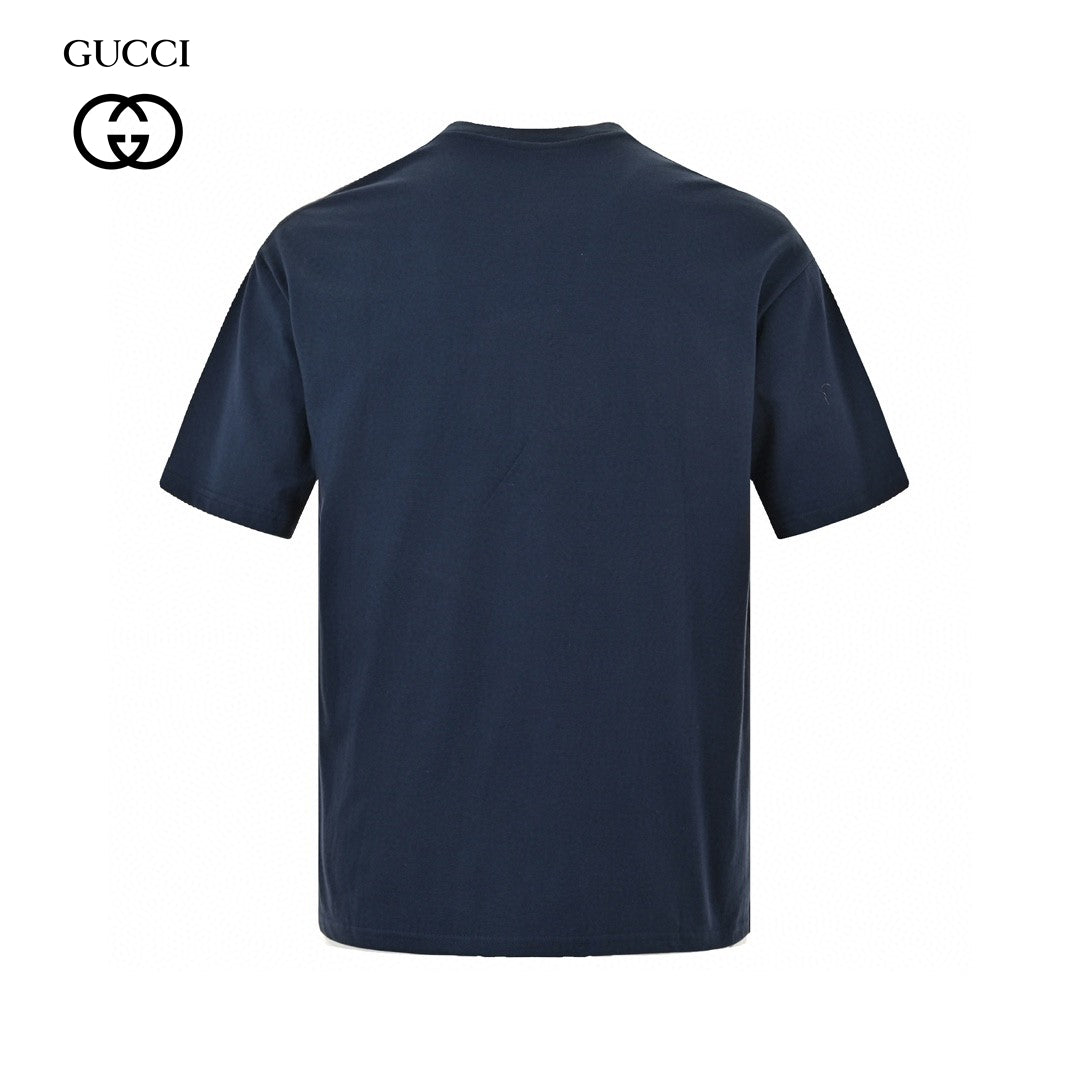 Gucci Navy T-Shirt with Overlapping Logo - Phantom Kicks