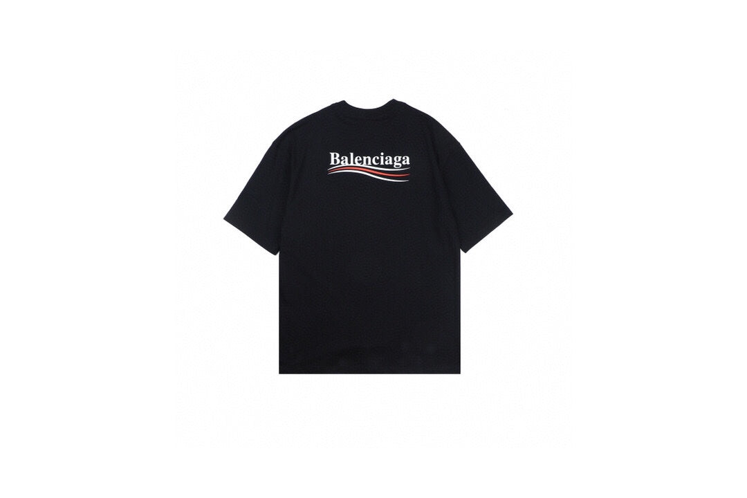 Balenciaga Wave Logo T-Shirt (Black) - Phantom Kicks