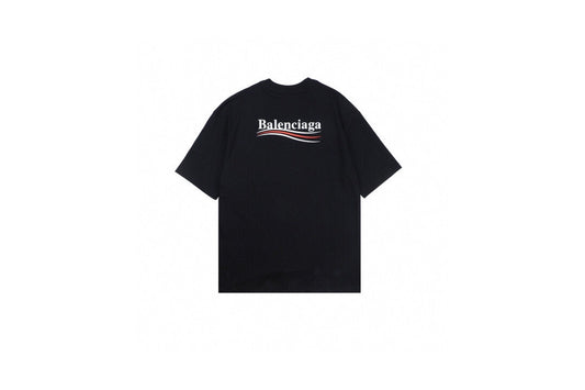 Balenciaga Wave Logo T-Shirt (Black) - Phantom Kicks