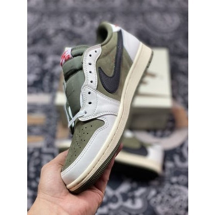 JORDAN 1 LOW x TRAVIS SCOTT MEDIUM OLIVE - Phantom Kicks