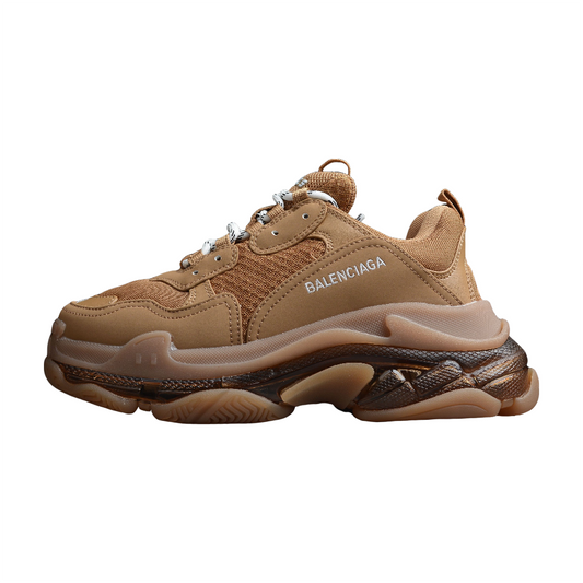 BALENCIAGA TRIPLE S CLEAR SOLE x BROWN - Phantom Kicks
