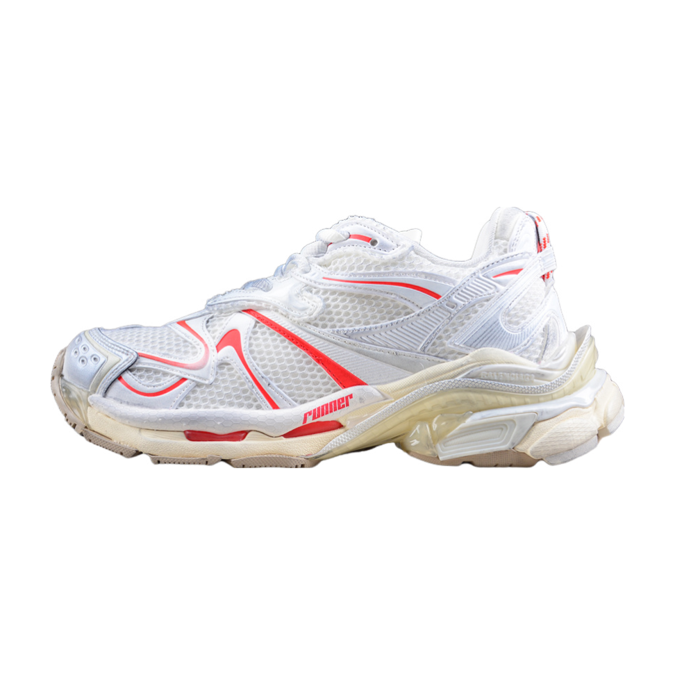 BALENCIAGA RUNNER x WHITE BEIGE RED - Phantom Kicks
