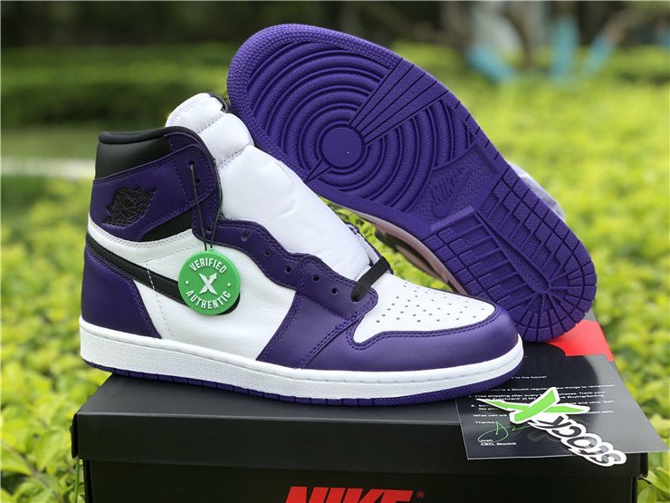 JORDAN 1 HIGH x COURT PURPLE WHITE - Phantom Kicks