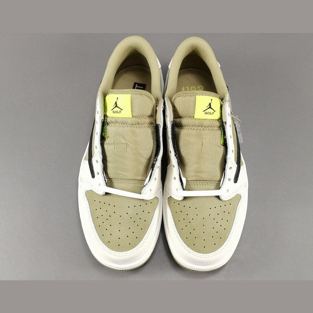 JORDAN 1 LOW GOLF x TRAVIS SCOTT NEUTRAL OLIVE - Phantom Kicks