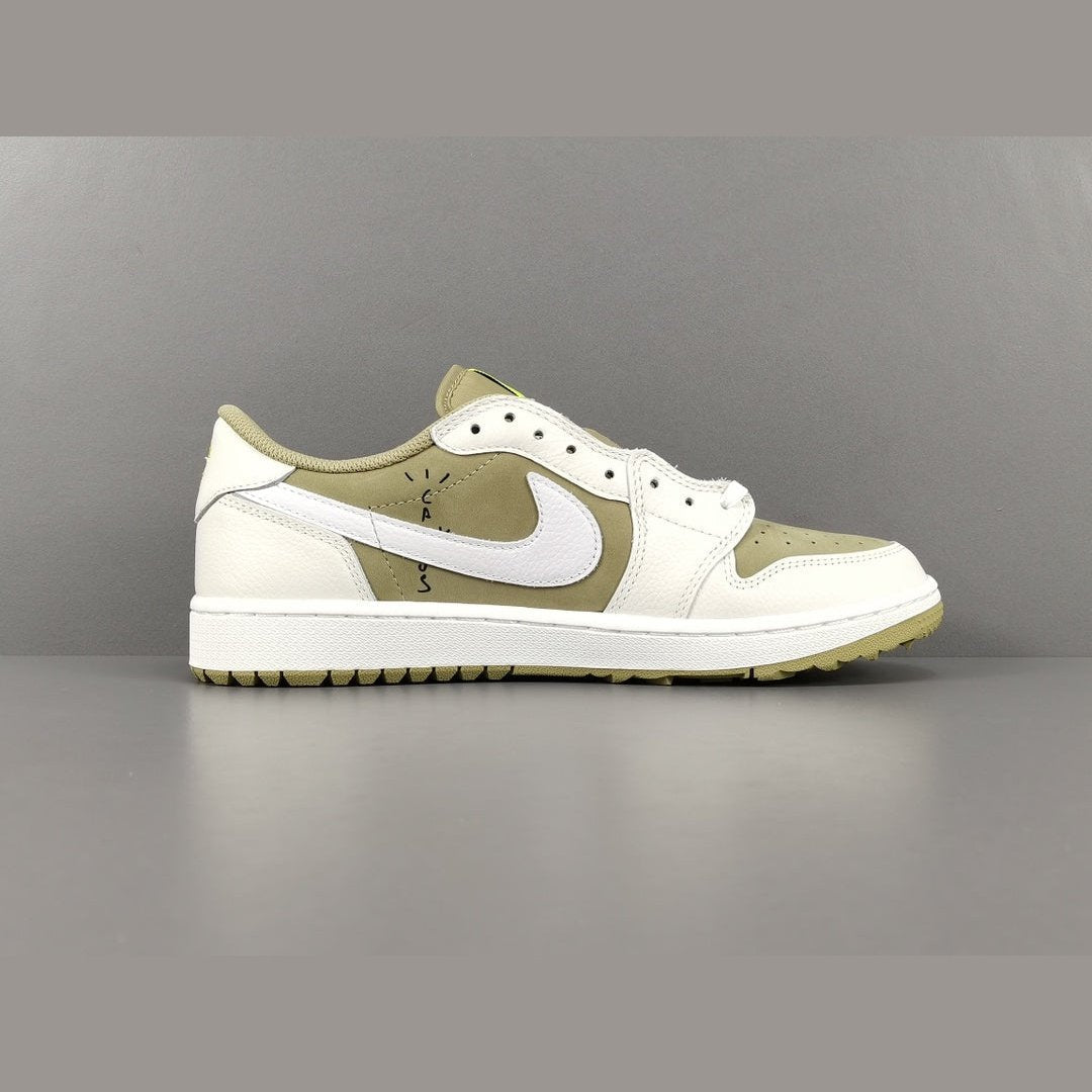 JORDAN 1 LOW GOLF x TRAVIS SCOTT NEUTRAL OLIVE - Phantom Kicks