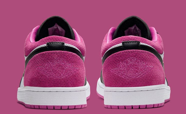 JORDAN 1 LOW x BLACK ACTIVE FUCHSIA - Phantom Kicks