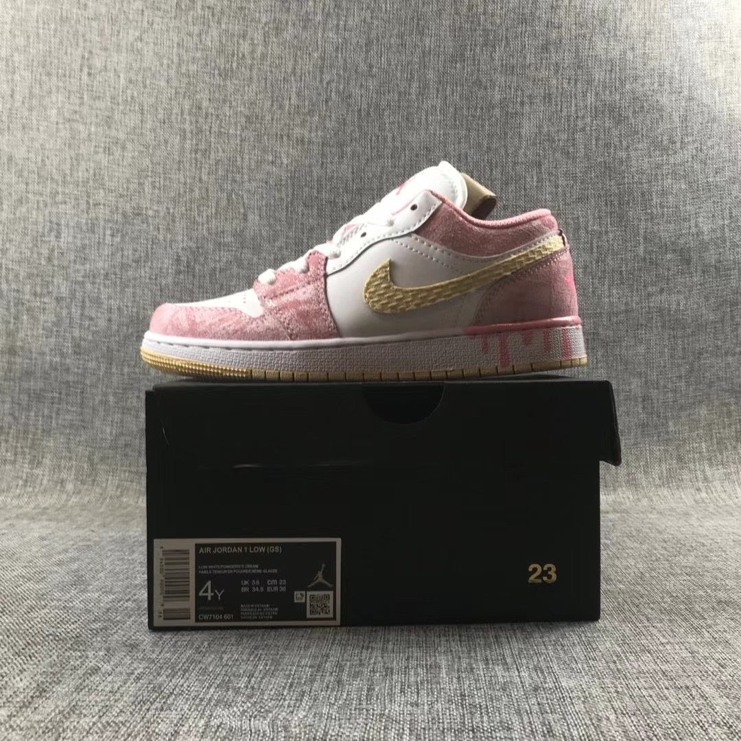 JORDAN 1 LOW x PAINT DRIP - Phantom Kicks