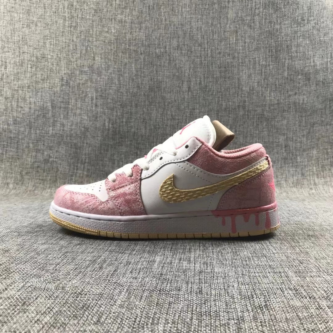 JORDAN 1 LOW x PAINT DRIP - Phantom Kicks