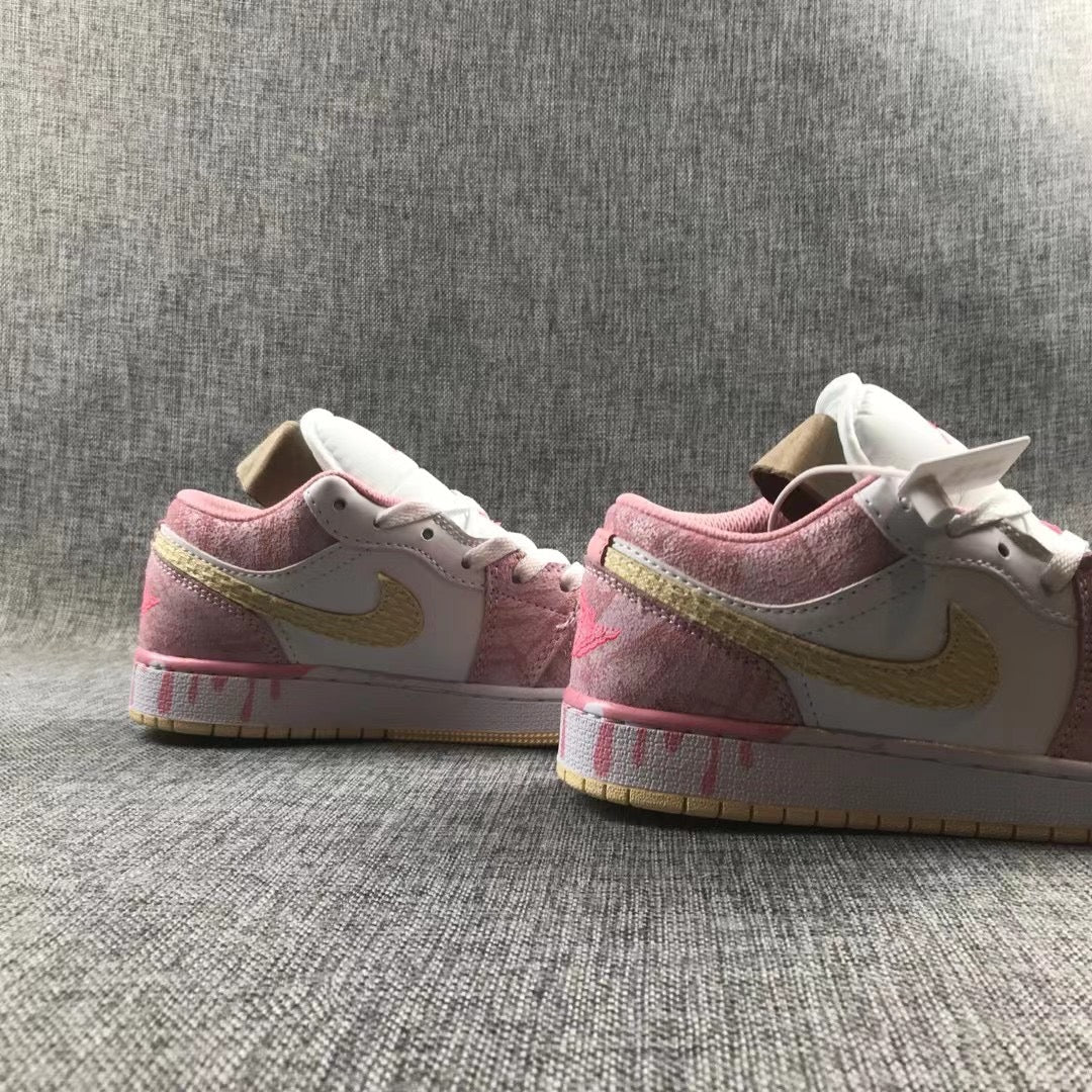 JORDAN 1 LOW x PAINT DRIP - Phantom Kicks