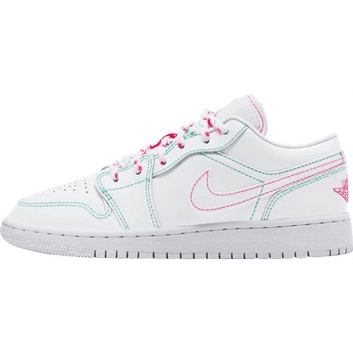 JORDAN 1 LOW x WHITE GREEN PINK - Phantom Kicks