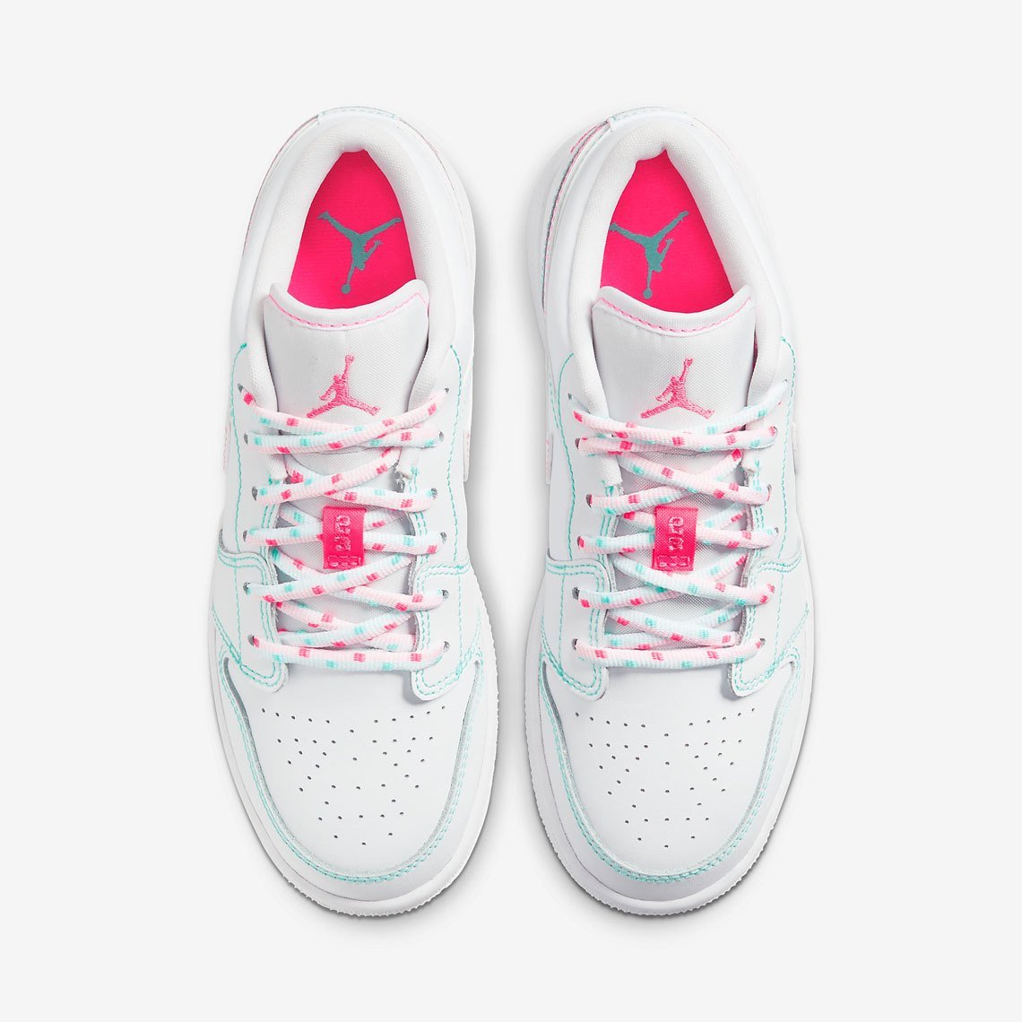 JORDAN 1 LOW x WHITE GREEN PINK - Phantom Kicks
