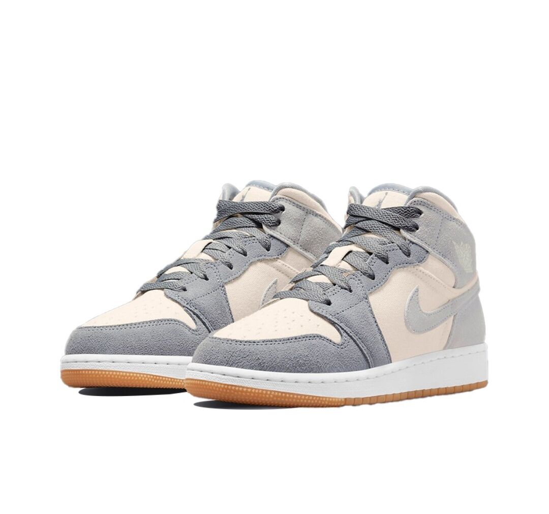 JORDAN 1 MID SE x COCONUT MILK PARTICLE GREY - Phantom Kicks