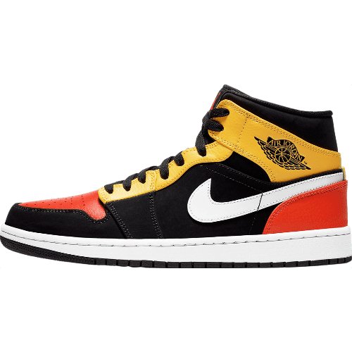 JORDAN 1 MID x BLACK AMARILLO ORANGE - Phantom Kicks