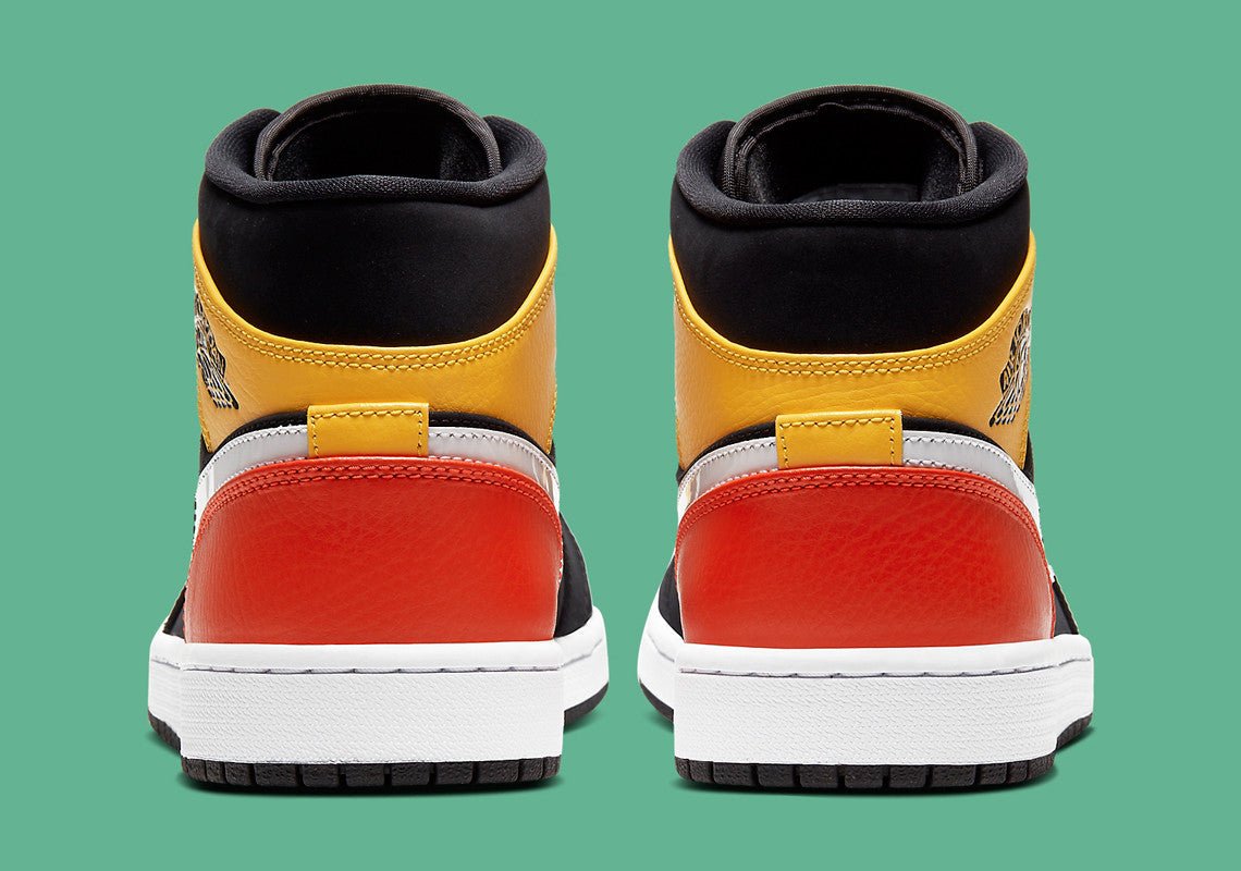 JORDAN 1 MID x BLACK AMARILLO ORANGE - Phantom Kicks