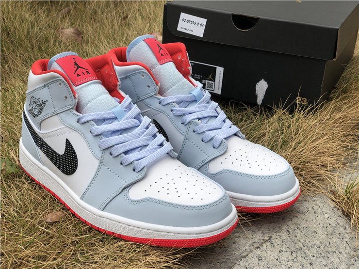 JORDAN 1 MID x HALF BLUE POLKA DOT SWOOSH - Phantom Kicks