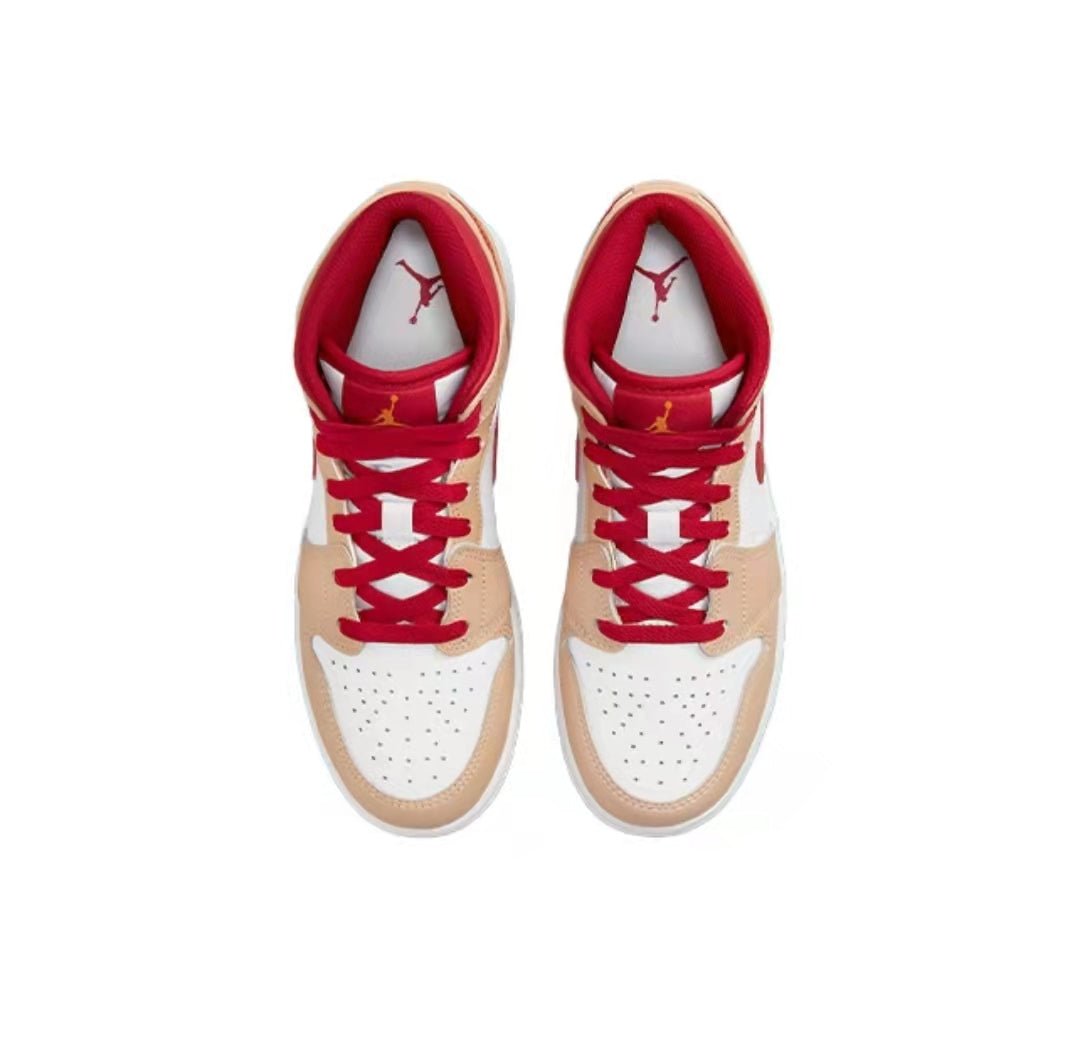 JORDAN 1 MID x LIGHT CURRY CARDINAL - Phantom Kicks