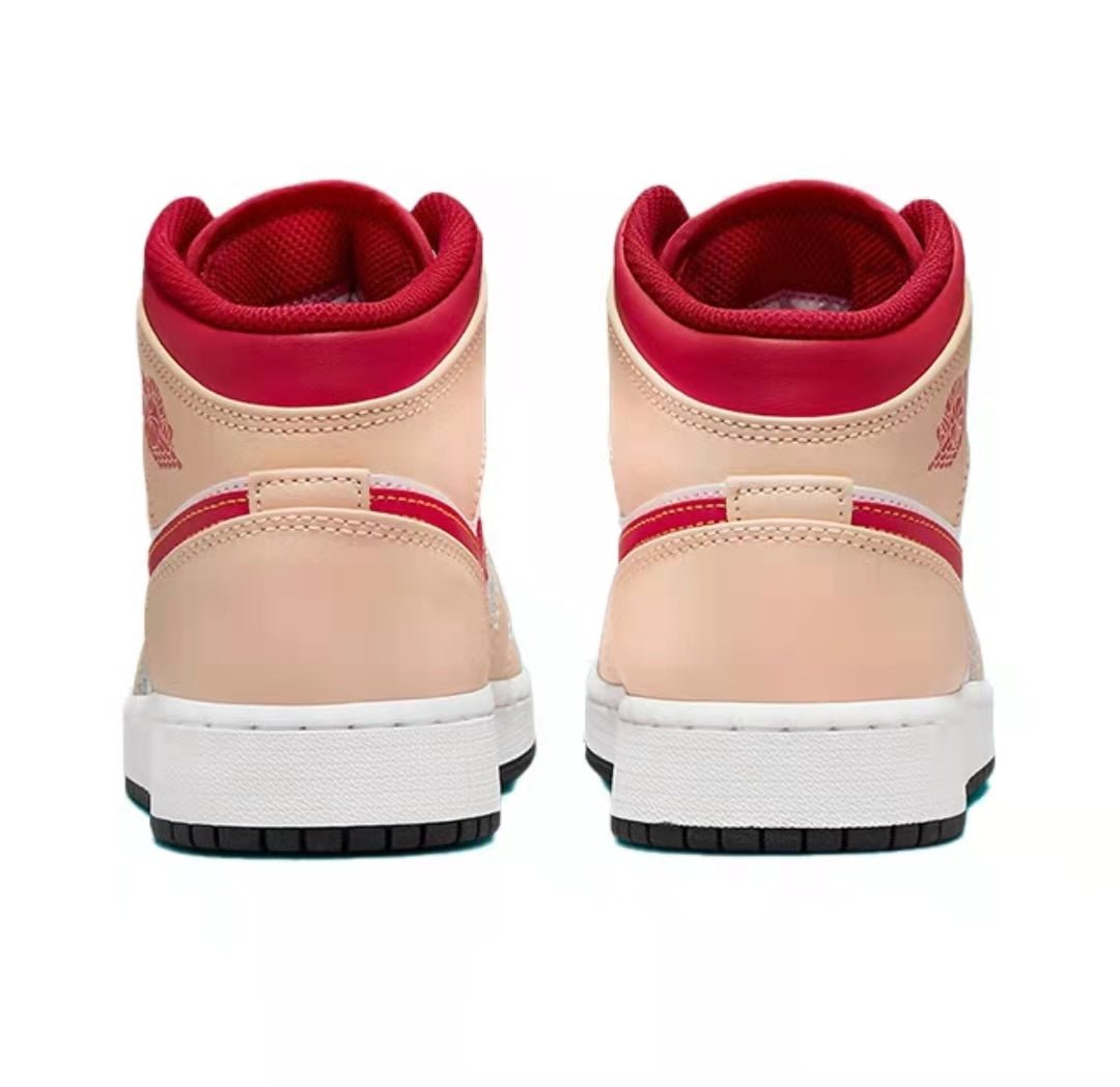 JORDAN 1 MID x LIGHT CURRY CARDINAL - Phantom Kicks
