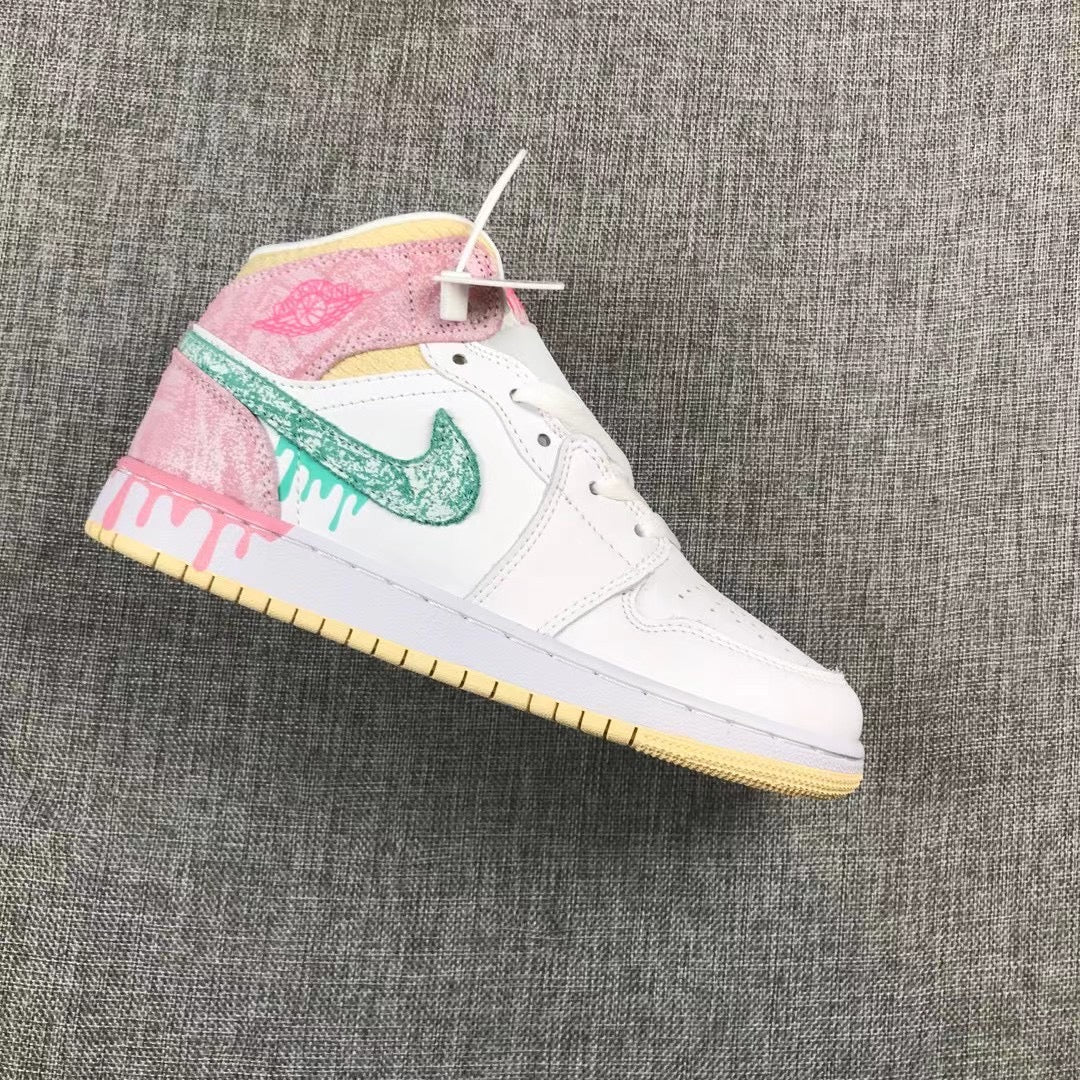 JORDAN 1 MID x PAINT DRIP - Phantom Kicks