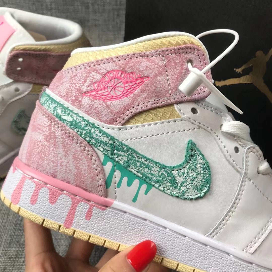 JORDAN 1 MID x PAINT DRIP - Phantom Kicks
