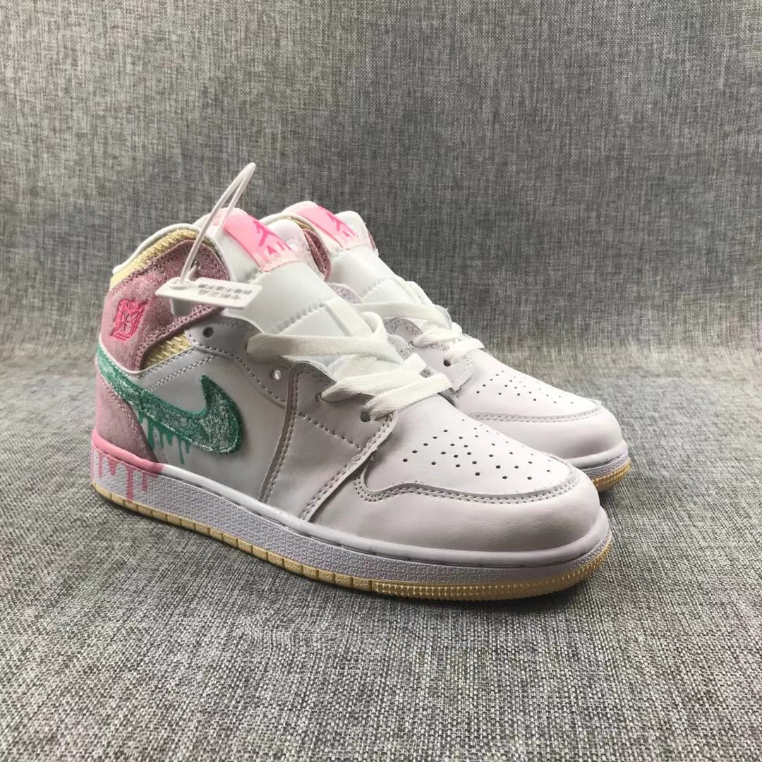 JORDAN 1 MID x PAINT DRIP - Phantom Kicks