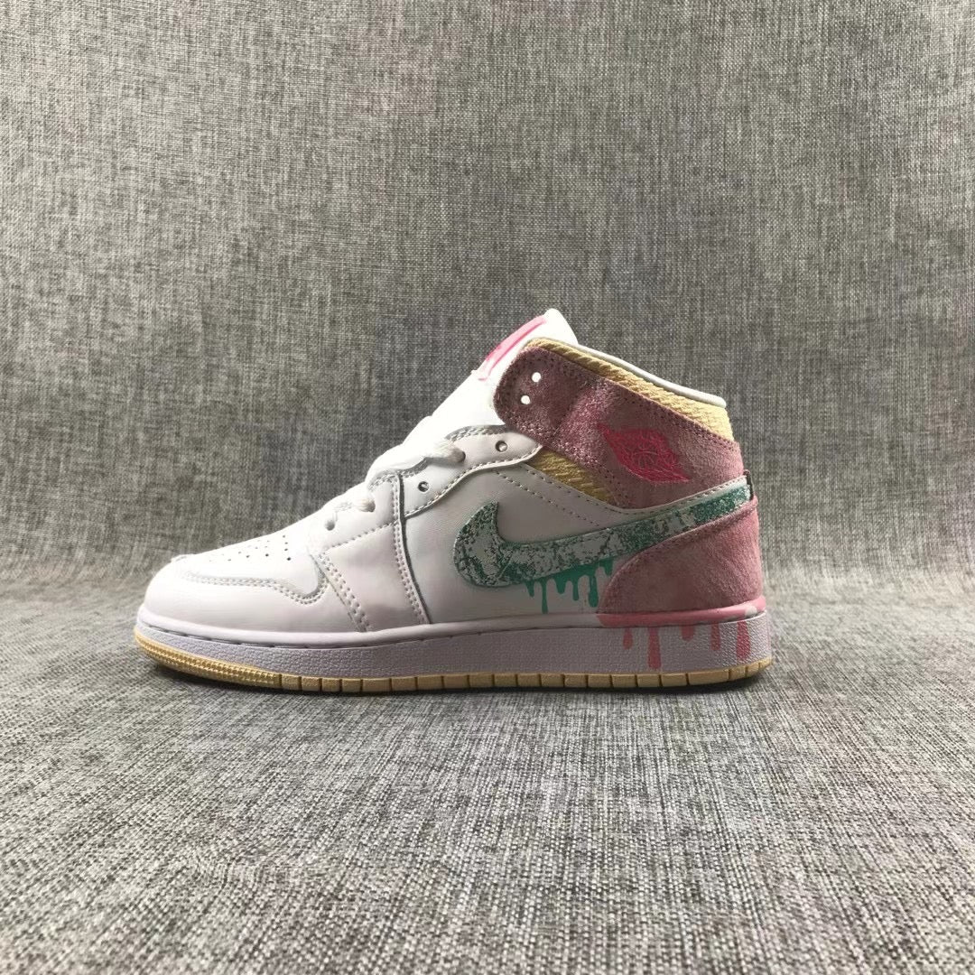 JORDAN 1 MID x PAINT DRIP - Phantom Kicks
