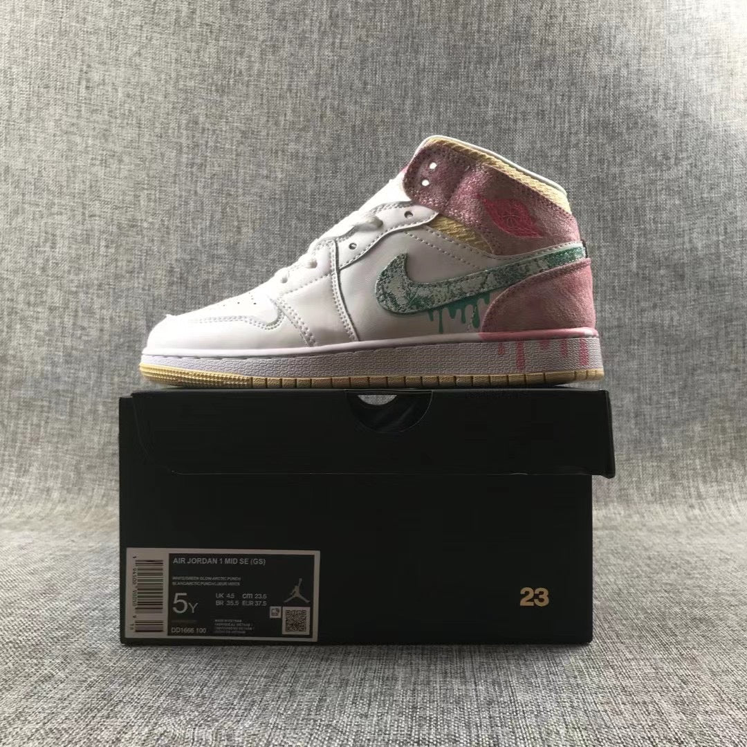 JORDAN 1 MID x PAINT DRIP - Phantom Kicks