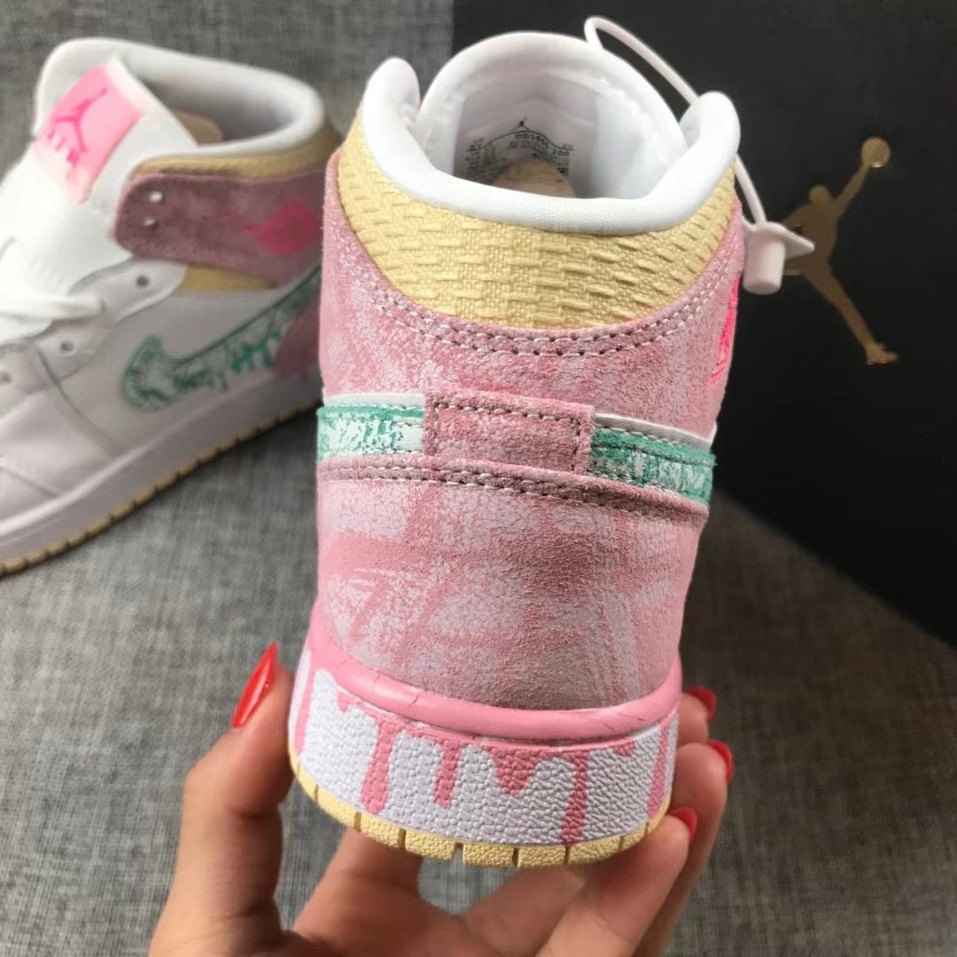 JORDAN 1 MID x PAINT DRIP - Phantom Kicks