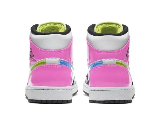 JORDAN 1 MID x WHITE BLACK CYBER PINK - Phantom Kicks