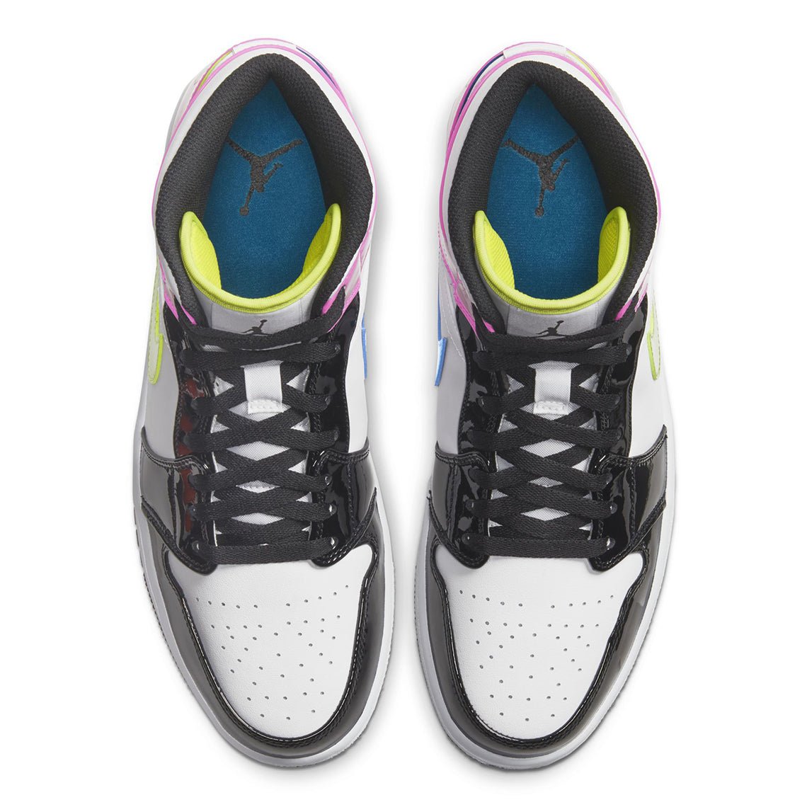 JORDAN 1 MID x WHITE BLACK CYBER PINK - Phantom Kicks