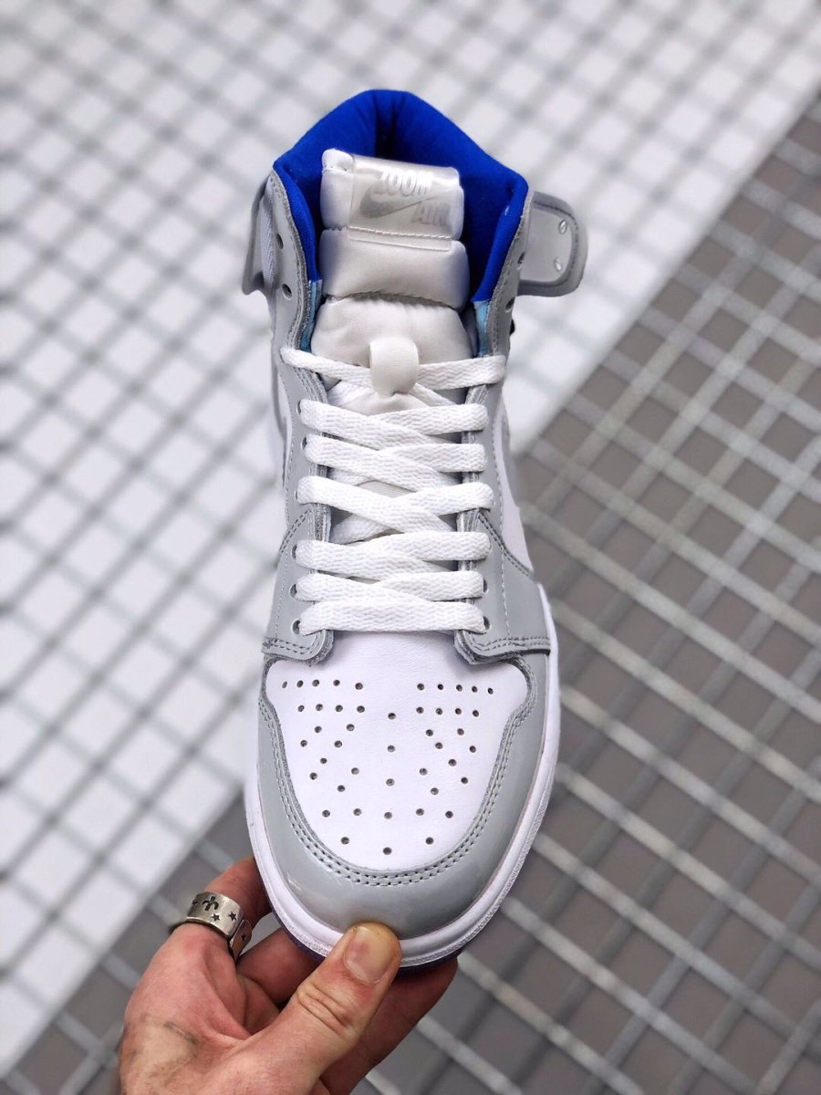JORDAN 1 RETRO HIGH x ZOOM WHITE RACER BLUE - Phantom Kicks