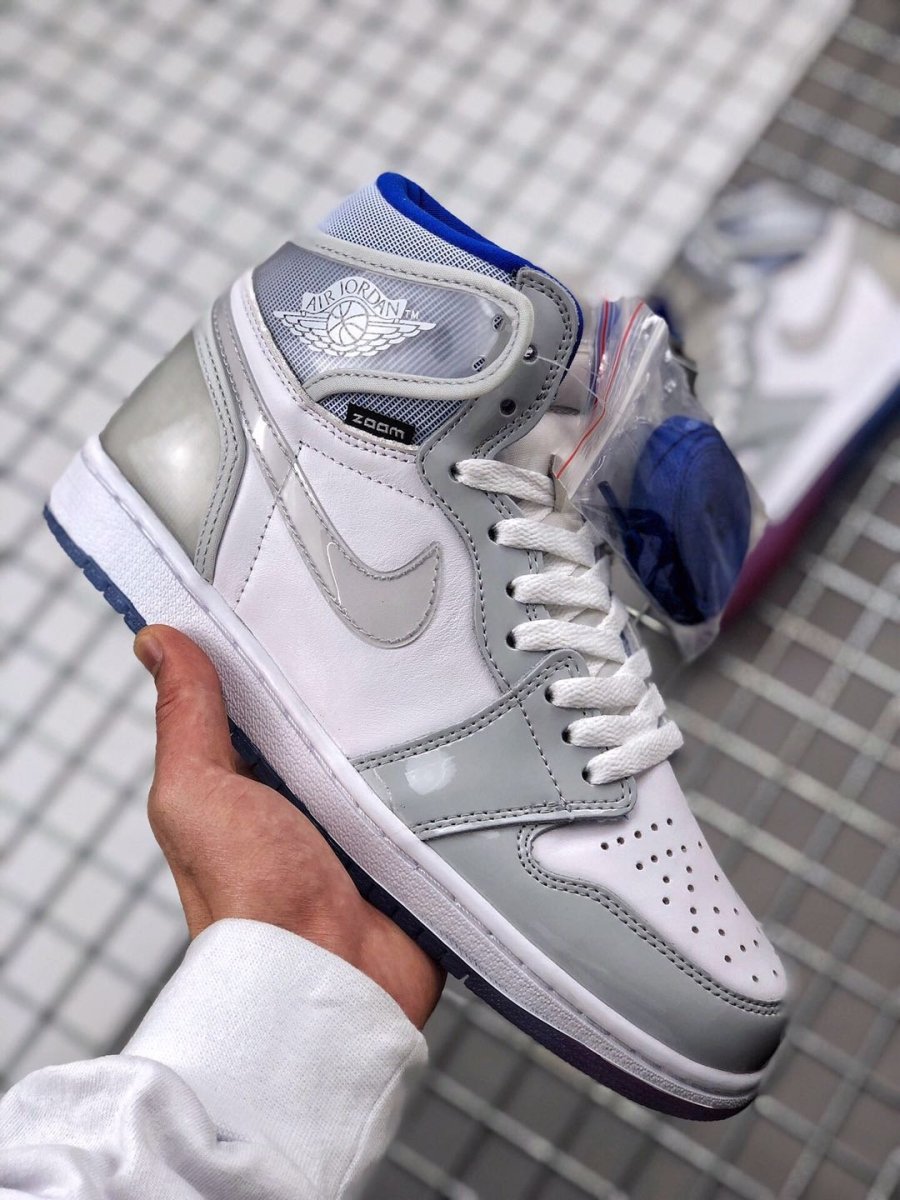 JORDAN 1 RETRO HIGH x ZOOM WHITE RACER BLUE - Phantom Kicks
