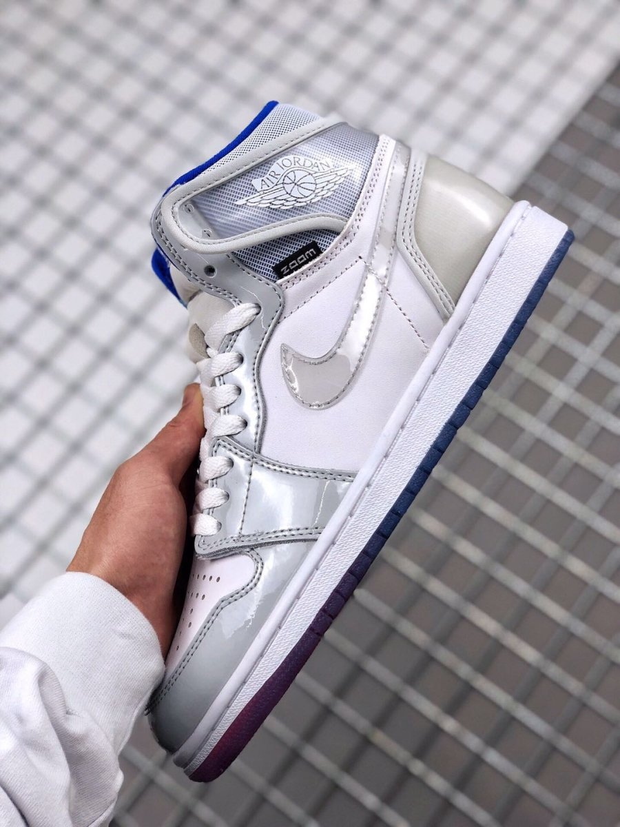 JORDAN 1 RETRO HIGH x ZOOM WHITE RACER BLUE - Phantom Kicks
