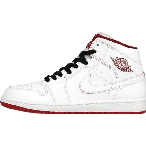 JORDAN 1 RETRO MID x WHITE GYM RED BLACK - Phantom Kicks