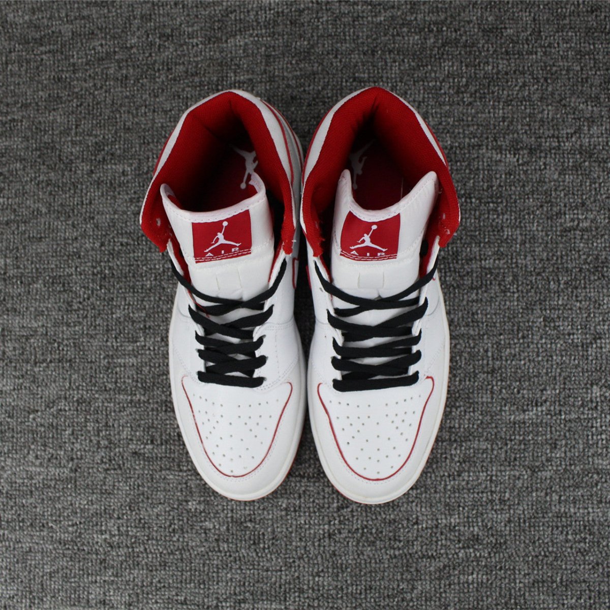JORDAN 1 RETRO MID x WHITE GYM RED BLACK - Phantom Kicks
