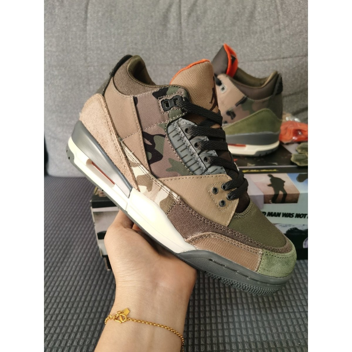 JORDAN 3 RETRO x PATCHWORK CAMO - Phantom Kicks