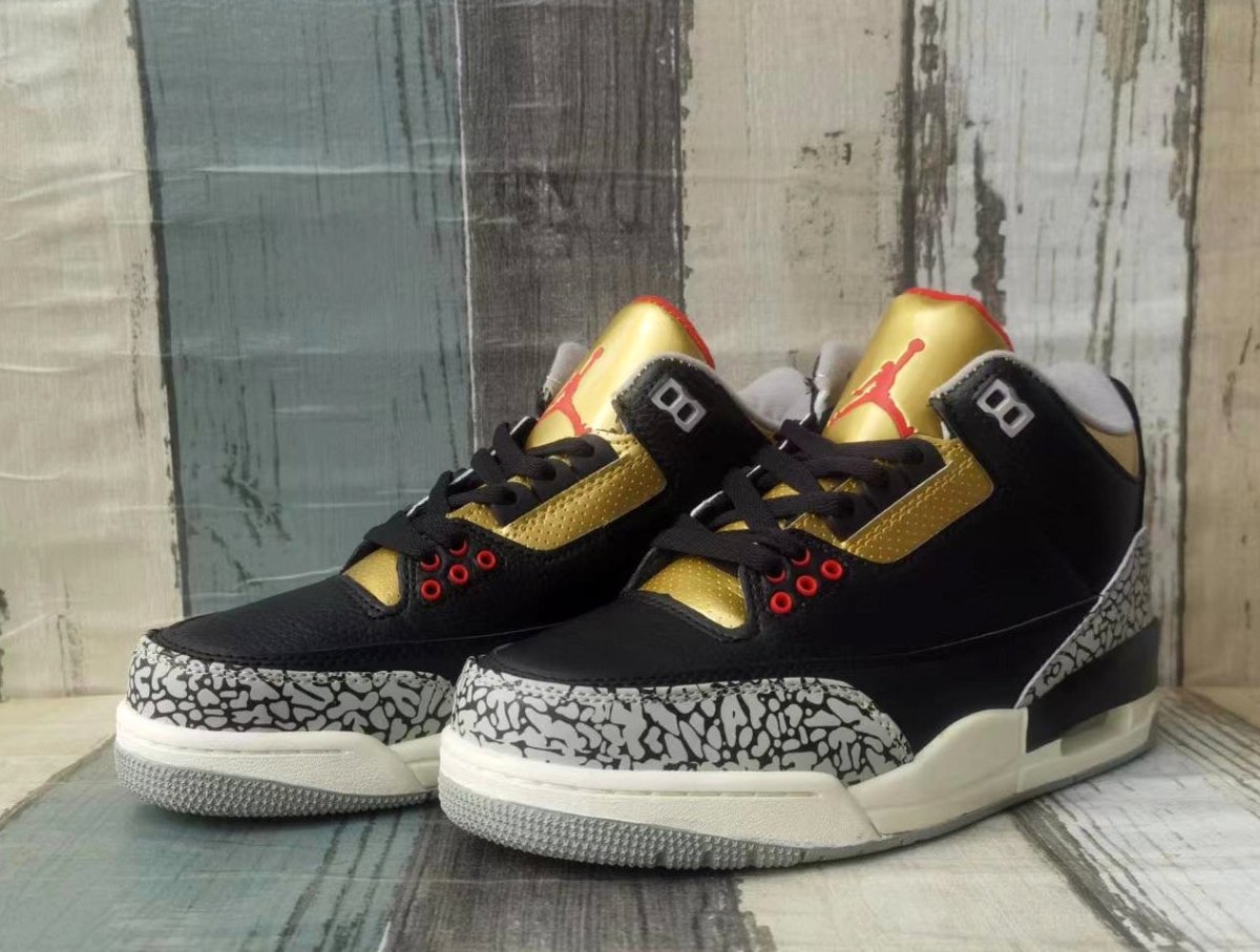 JORDAN 3 x BLACK CEMENT GOLD - Phantom Kicks