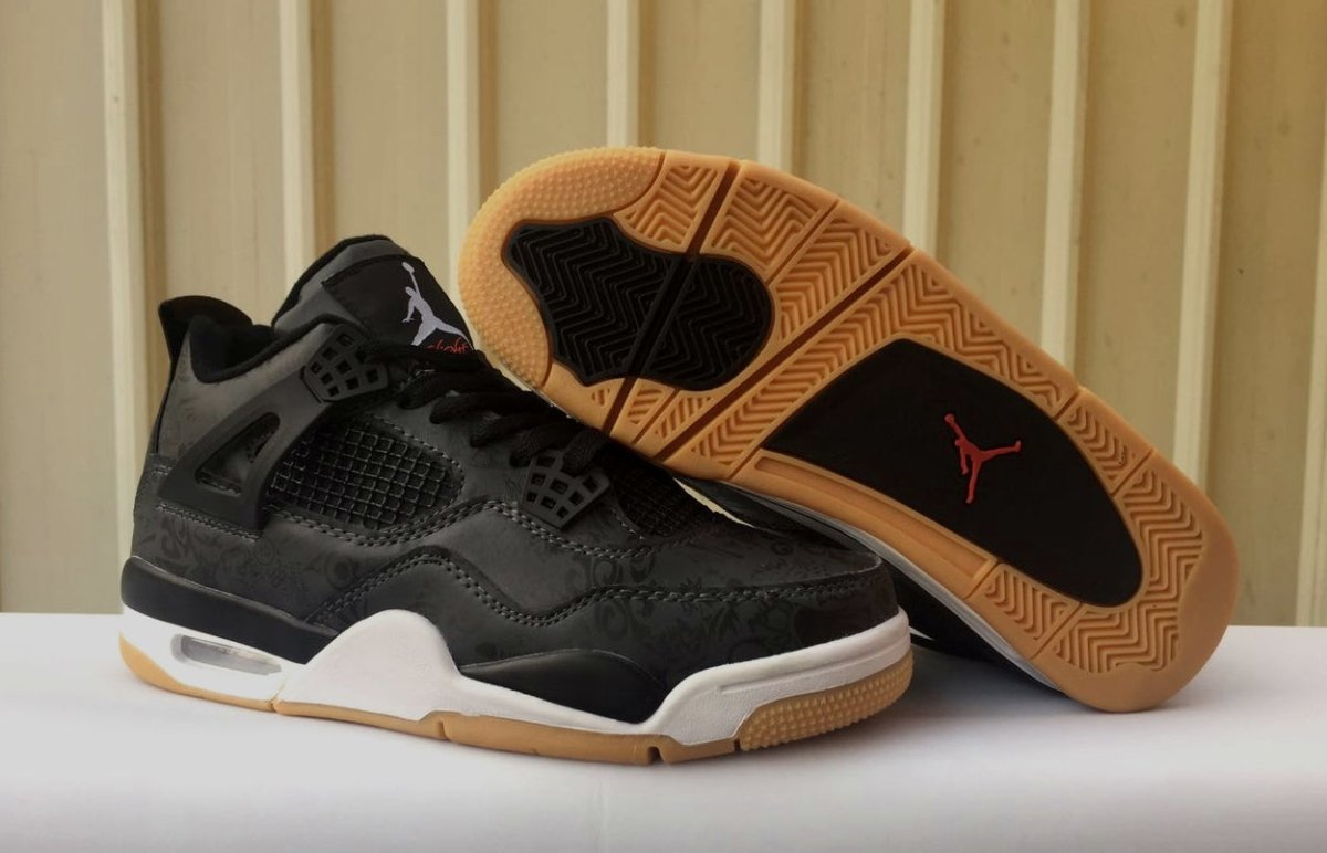JORDAN 4 x LASER BLACK GUM - Phantom Kicks