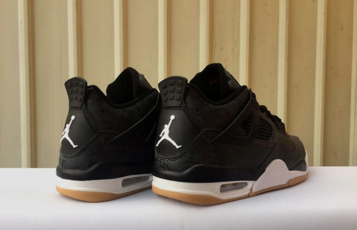 JORDAN 4 x LASER BLACK GUM - Phantom Kicks