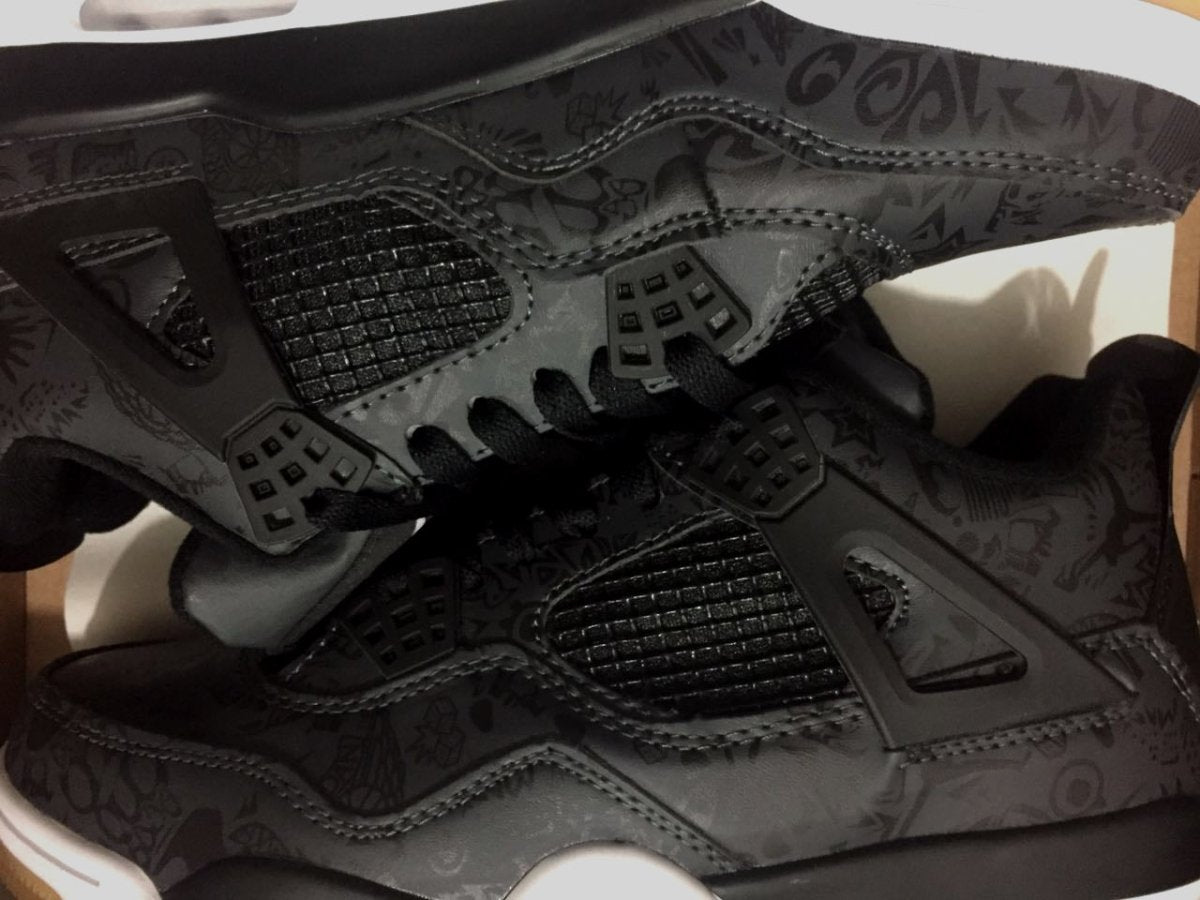 JORDAN 4 x LASER BLACK GUM - Phantom Kicks
