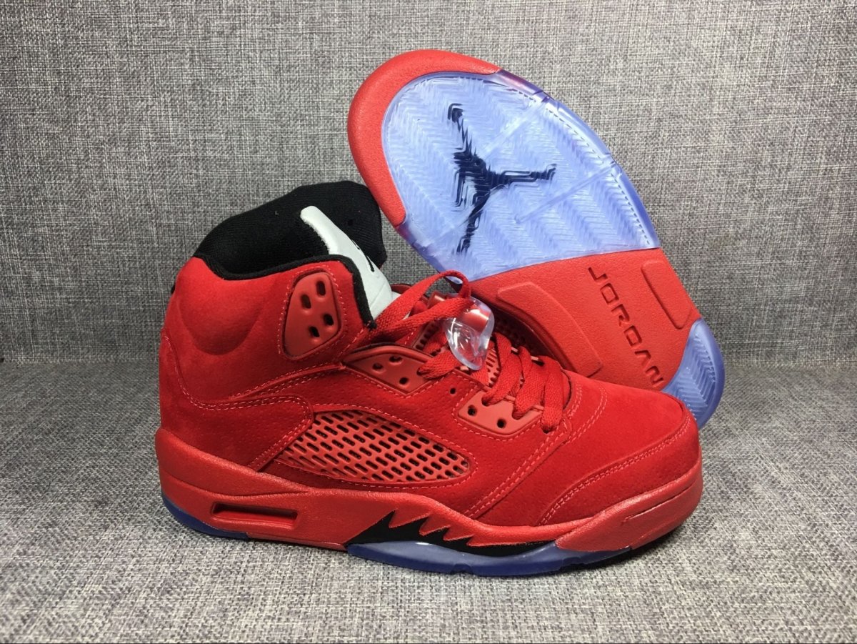 JORDAN 5 RETRO x RED SUEDE - Phantom Kicks