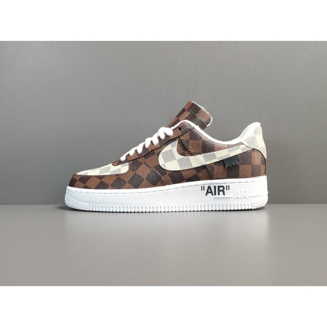 NIKE AIR FORCE 1 x LOUlS VUlTTON BROWN/WHITE - Phantom Kicks