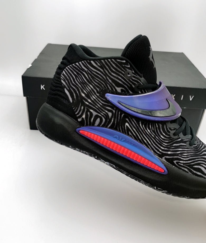NIKE KD 14 x SEASONAL BLACK LASER CRIMSON - Phantom Kicks
