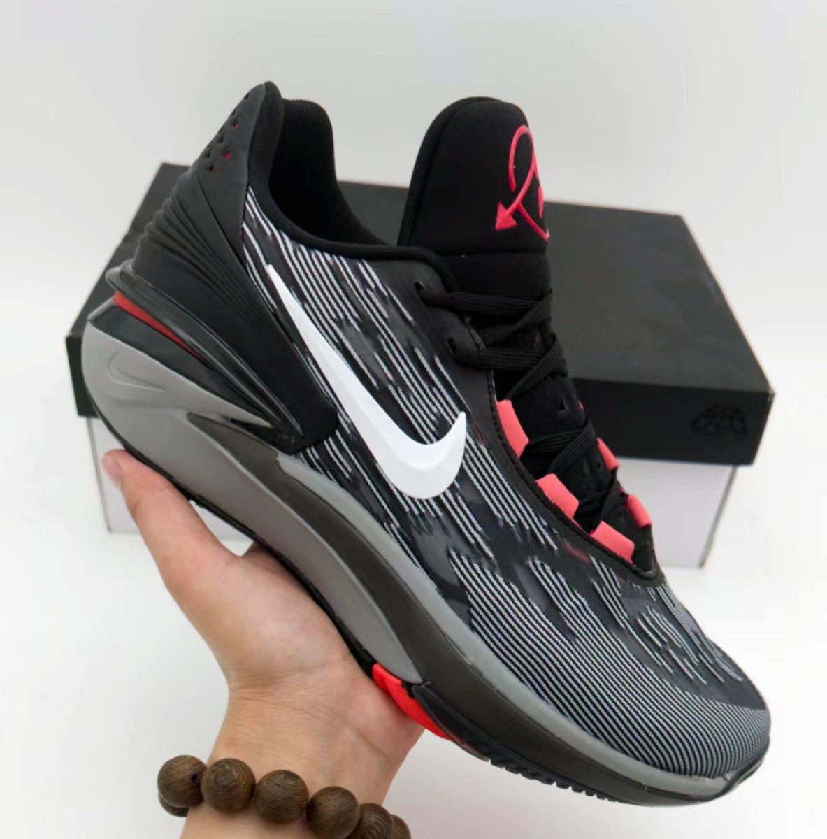 NIKE ZOOM G.T. CUT 2 x BLACK BRIGHT CRIMSON - Phantom Kicks